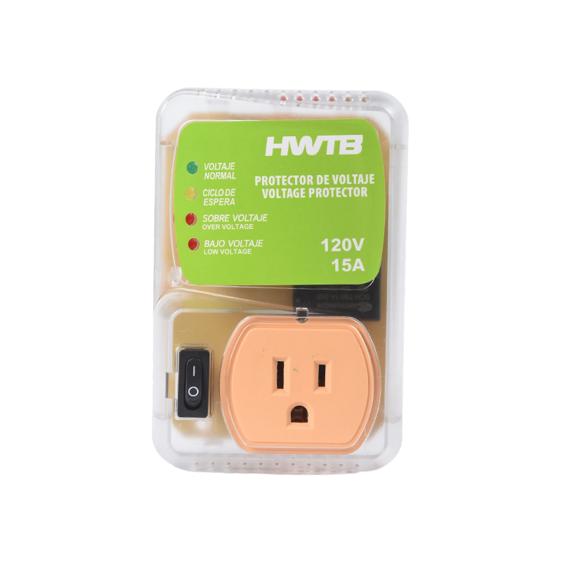 HWTB-V001-US 110V 15A এয়ার কন্ডিশনারগুলির জন্য সামঞ্জস্যযোগ্য ভোল্টেজ প্রটেক্টর