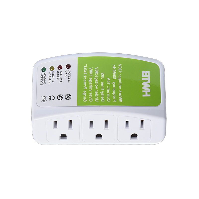 HWTB-V005110V-US 15A একাধিক আউটলেট স্বয়ংক্রিয় ভোল্টেজ সার্জ সুরক্ষা